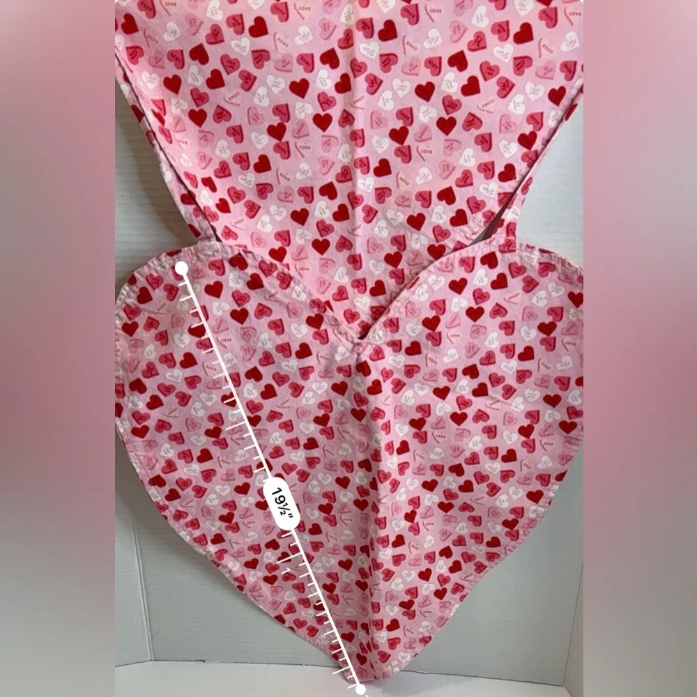 🆕 Handmade Reversible Heart Makeup 💄 Apron 💖 “Love Hearts” Design by Me 💖